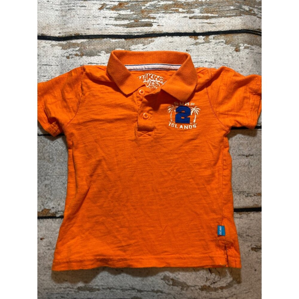 Making Waves Orange Polo
